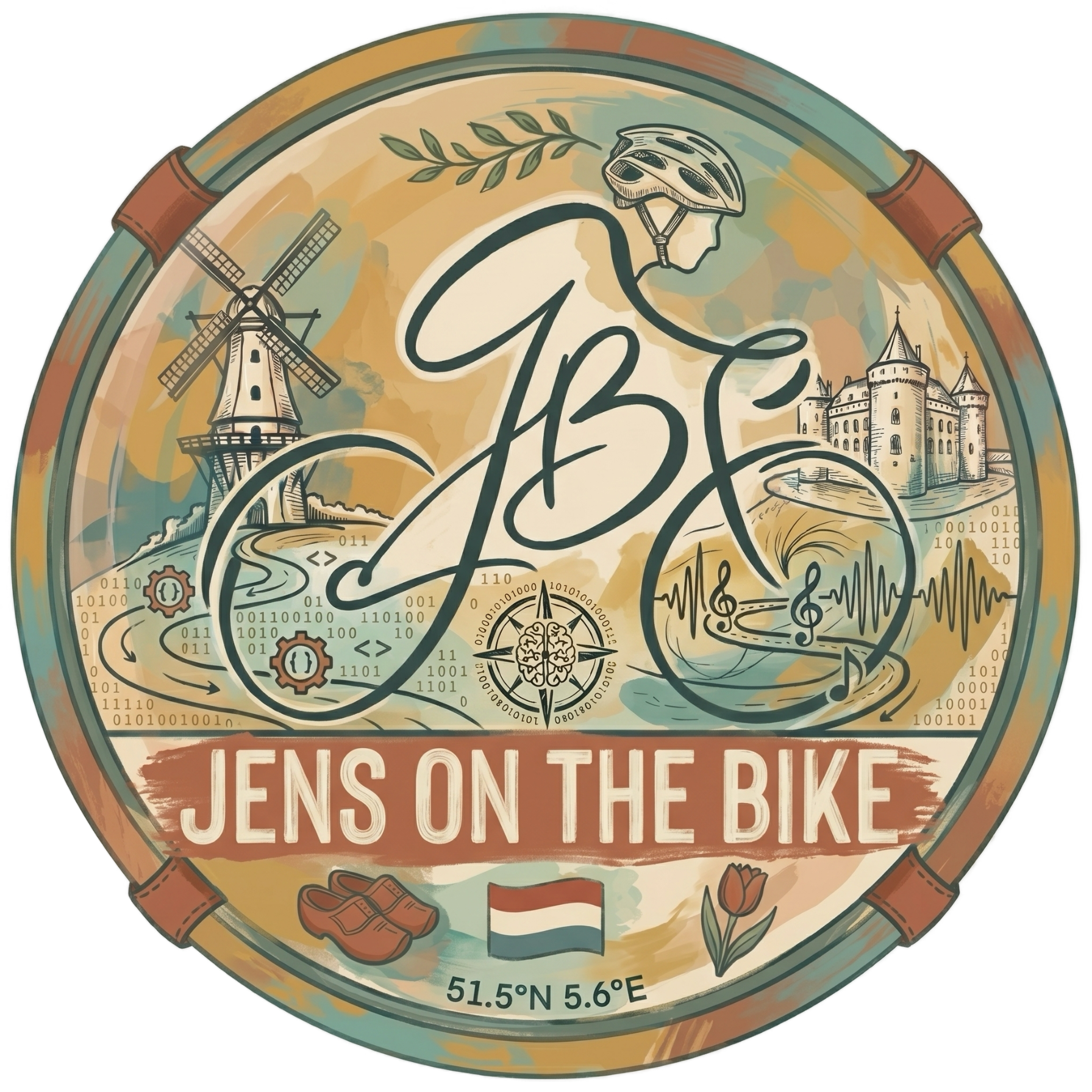 Jens on the Bike Logo
